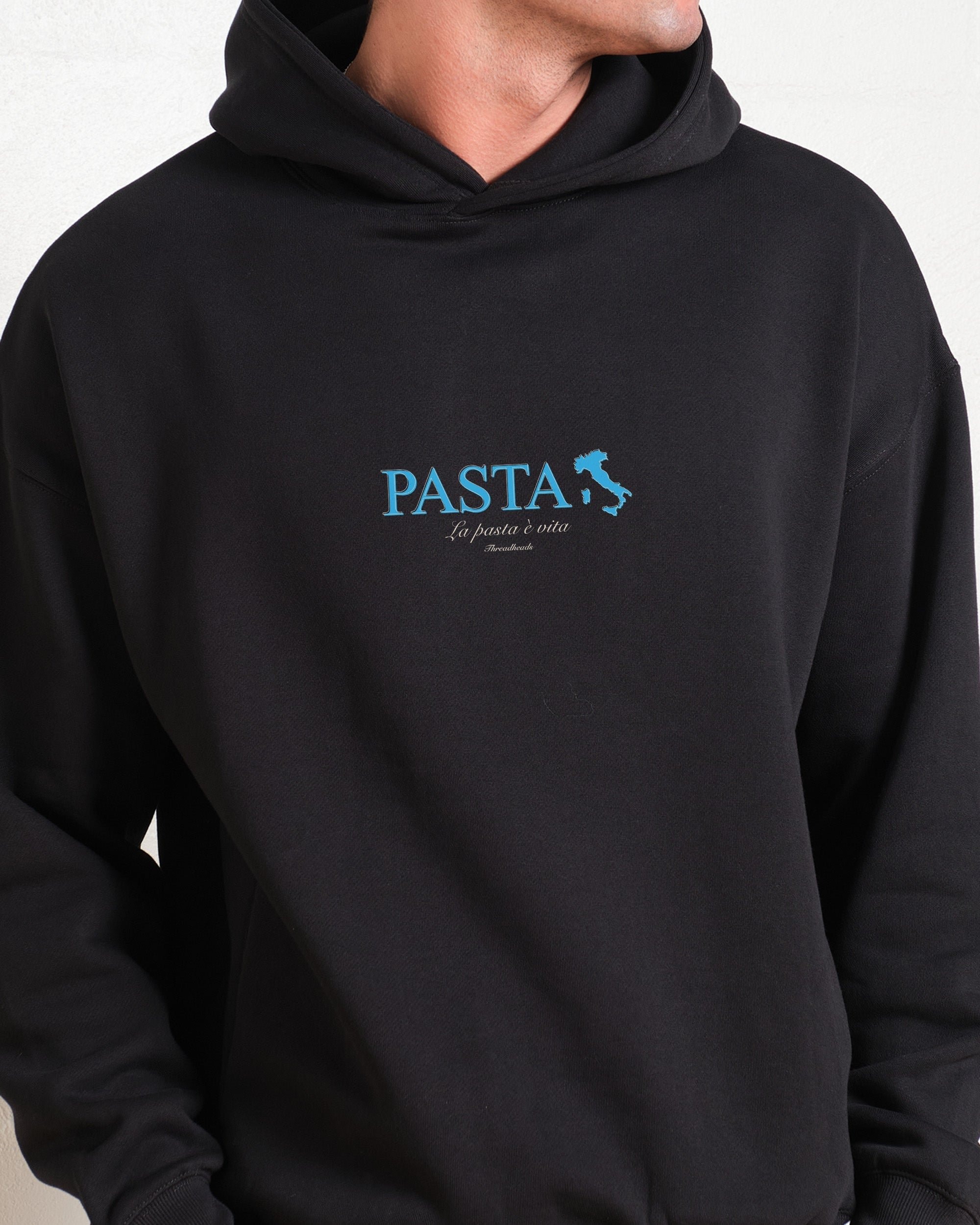 Pasta Is Life Unisex Hoodie - 90s Boxy Fit 340gsm Cotton Polyester