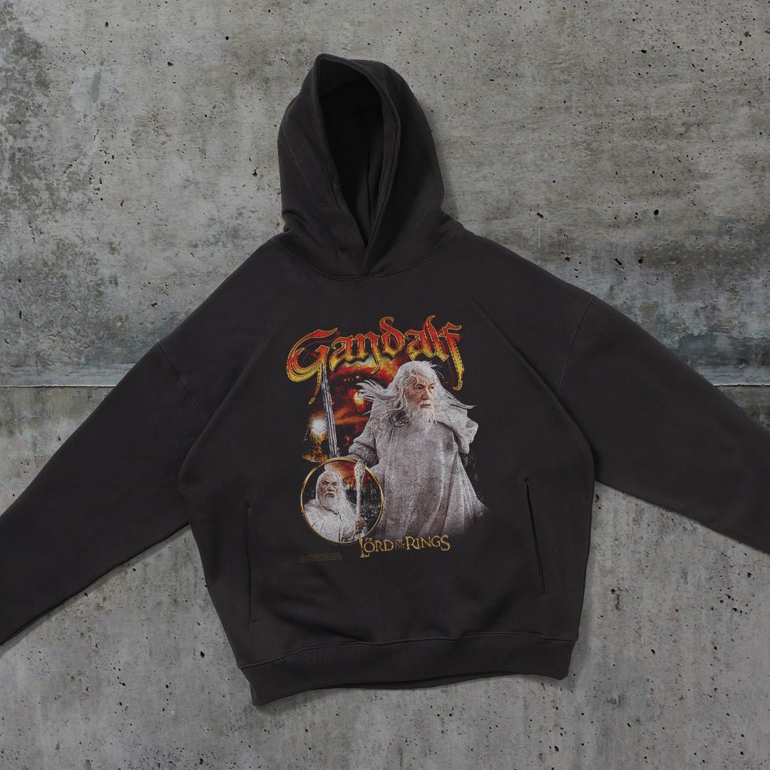 Gandalf the White Lord of the Rings Unisex Hoodie - Premium 340gsm Cotton Poly Blend