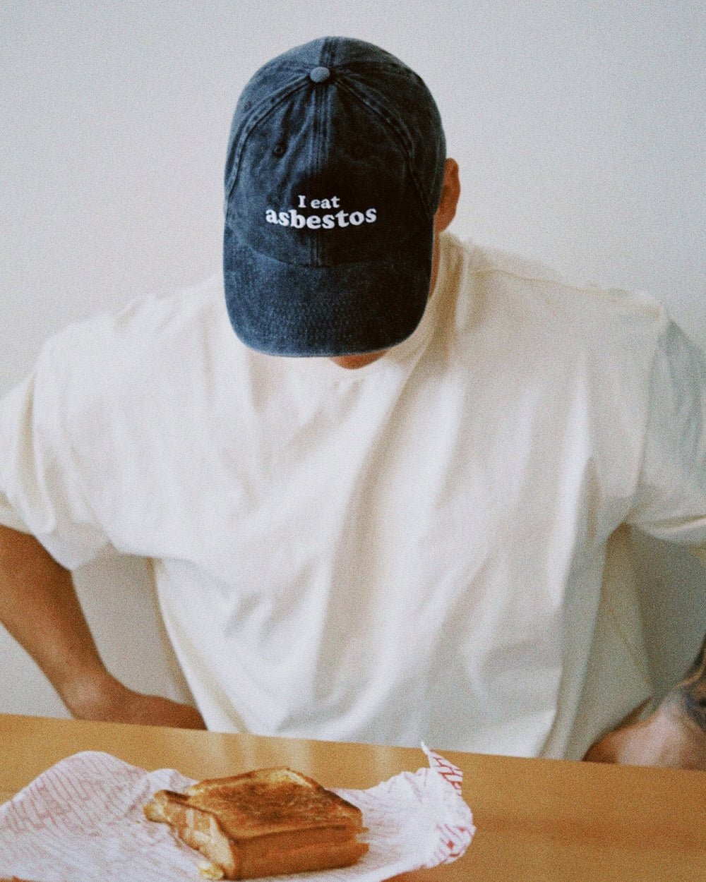 I Eat Asbestos Acid Wash Cotton Hat - Threadheads Embroidered Unisex Cap