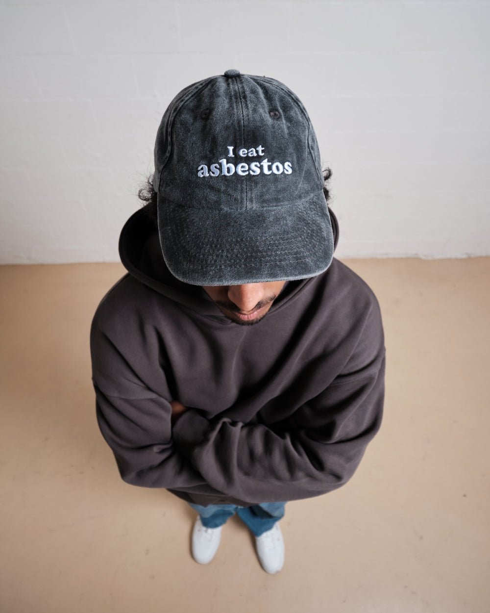 I Eat Asbestos Acid Wash Cotton Hat - Threadheads Embroidered Unisex Cap